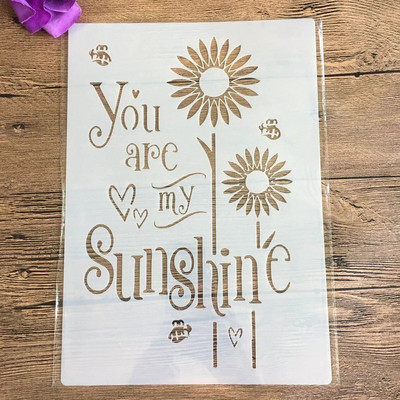 A4 29 * 21cm Retro raksts DIY Trafareti Sienas Glezniecība Scrapbook Krāsošana Reljefs Albums Dekoratīvs Papīrs Kartes Veidne,Siena