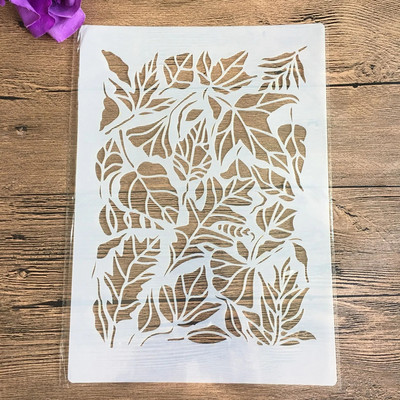 A4 29 * 21cm Retro raksts DIY Trafareti Sienas Glezniecība Scrapbook Krāsošana Reljefs Albums Dekoratīvs Papīrs Kartes Veidne,Siena