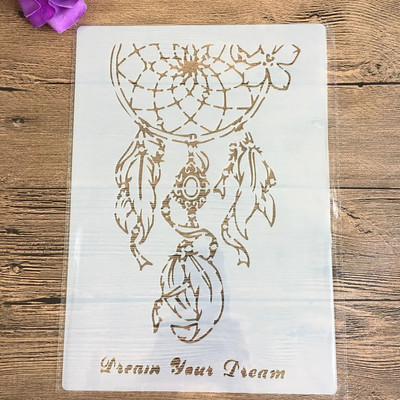 A4 29 * 21cm Retro raksts DIY Trafareti Sienas Glezniecība Scrapbook Krāsošana Reljefs Albums Dekoratīvs Papīrs Kartes Veidne,Siena