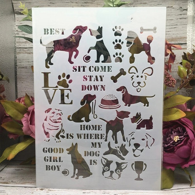 A4 29 cm vintage pasta vēstules aploksnes DIY slāņošanas trafareti sienu gleznojumi albums Krāsošana ar reljefu albumu dekoratīvā veidne