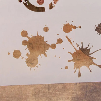 13cm Νέο Drop Circle Dot Πρότυπο διακοσμητικής κάρτας άλμπουμ DIY στένσιλ ζωγραφικής τοίχου
