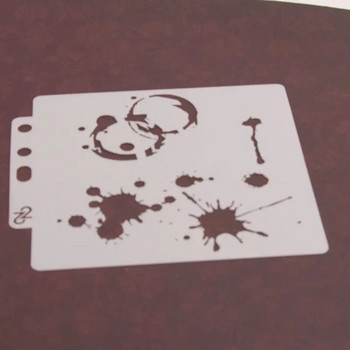 13cm Νέο Drop Circle Dot Πρότυπο διακοσμητικής κάρτας άλμπουμ DIY στένσιλ ζωγραφικής τοίχου