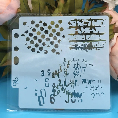 13 cm uus tilk-ringi täpp DIY kihistusšabloonid seinamaaling väljalõigete album värvimine reljeefne albumi dekoratiivne kaardimall