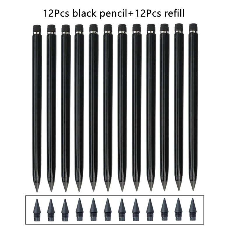 13 krāsu neierobežots rakstīšanas krāsu zīmulis ar uzpildes komplektu bez tintes Jaunums Mūžīgie zīmuļi Pildspalvas Māksla Krāsu glezniecība Skolas piederumi