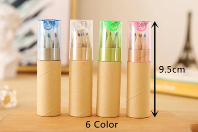 Profesionálna 12-farebná pastelka na ceruzky pre deti Kawaii školské potreby 2022 Kancelárske potreby Dávkové ceruzky s olejovou ceruzkou na kreslenie