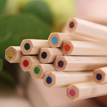 Επαγγελματικά μολύβια 12 χρωμάτων Φυσικό ξύλο Χρωματιστά μολύβια Κραγιόν Σετ Εξαιρετικό Μαθητικό Σχέδιο Μολύβι Χρωματιστό Στυλό Σχολική Γραφική