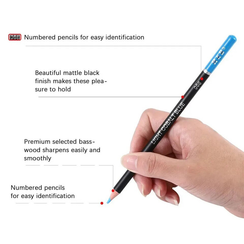 H& B 24 krāsu eļļas zīmuļu komplekts eļļains koka skārda kastes māksla Jauns apaļš Lápiz zīmēšanas komplekts Pieaugušo mākslas piederumi De Dibujo Petrolero