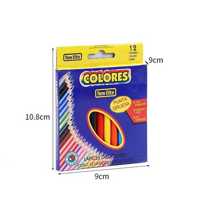 Iepakots 24 krāsu pildspalvu zīmuļu komplekts bērniem Kawaii rakstāmpiederumi Krāsu krītiņu krāsojums Zīmējums Krāsains zīmulis skolas krāsas mākslas piederumiem