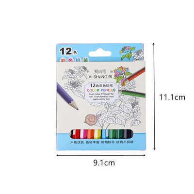 Iepakots 24 krāsu pildspalvu zīmuļu komplekts bērniem Kawaii rakstāmpiederumi Krāsu krītiņu krāsojums Zīmējums Krāsains zīmulis skolas krāsas mākslas piederumiem