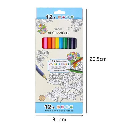 Iepakots 24 krāsu pildspalvu zīmuļu komplekts bērniem Kawaii rakstāmpiederumi Krāsu krītiņu krāsojums Zīmējums Krāsains zīmulis skolas krāsas mākslas piederumiem