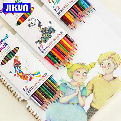 Olovka u boji 12 komada - JIKUN neotrovne uljne/vodene/metalne/neonske vrhunske olovke za crtanje Set za umjetnike