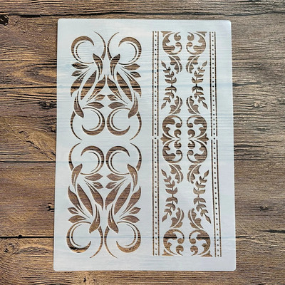 A4 grafiti slāņa veidne, trafaretu apgleznošana, sienas trafarets, albums, krāsošana, reljefs, albuma dekorācijas gleznojums 29 * 21cm