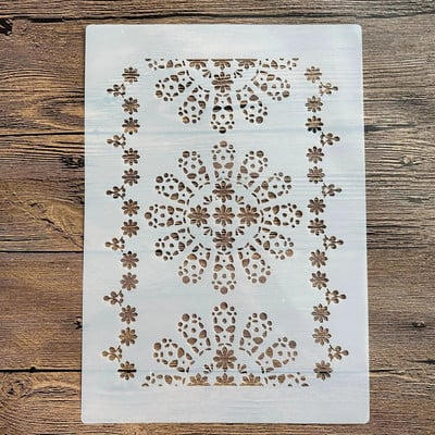 A4 grafiti slāņa veidne, trafaretu apgleznošana, sienas trafarets, albums, krāsošana, reljefs, albuma dekorācijas gleznojums 29 * 21cm