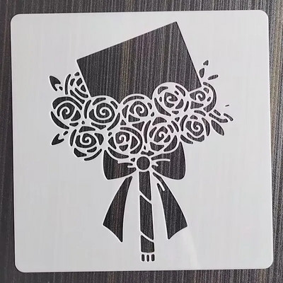 1db 13*13cm-es boríték forma barkácsolás rétegező sablonok falfestés bútor Scrapbook színező dombornyomó album dekorációs sablon