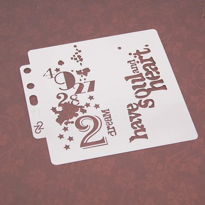 Burtu numuri Dobi trafareti Zīmogošana DIY Scrapbooking žurnāls Reljefs papīrs Fotoalbums Amatniecība Kartes Veidne Dekoram