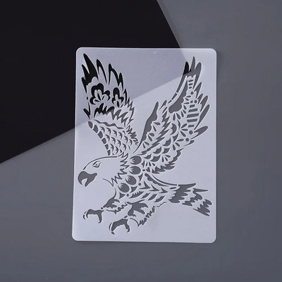 A4 στένσιλ ζώων για ζωγραφική Κούφια στένσιλ Πρότυπο ζωγραφικής με σπρέι/χέρι Pre Tracing Ruler DIY Scrapbooking Journal Decor