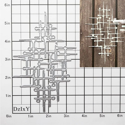 (29 stilova) Građevinska čipka Metalne matrice za izradu čestitki Papir za utiskivanje izrezivanja Setovi Album 2024 Novi predlošci Šablone