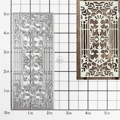 (29 stilova) Građevinska čipka Metalne matrice za izradu čestitki Papir za utiskivanje izrezivanja Setovi Album 2024 Novi predlošci Šablone
