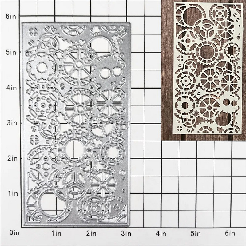 (29 stilova) Građevinska čipka Metalne matrice za izradu čestitki Papir za utiskivanje izrezivanja Setovi Album 2024 Novi predlošci Šablone