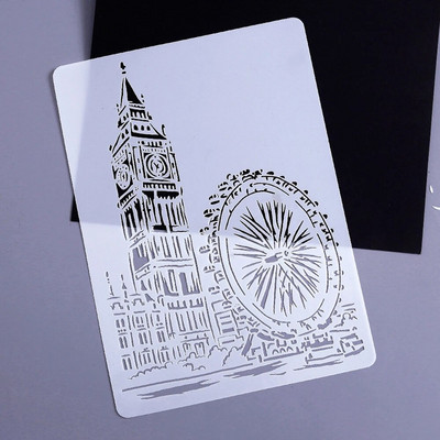 Slavens Celtniecības motīvs Glezniecība Trafarets Rokraksts Laikraksts Albums Žurnāls DIY Grafiti Dekorēšana Fondant Kūka Reljefs