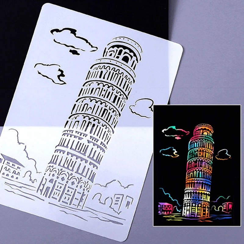 Slavens Celtniecības motīvs Glezniecība Trafarets Rokraksts Laikraksts Albums Žurnāls DIY Grafiti Dekorēšana Fondant Kūka Reljefs