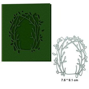 Щанци за рязане на метал Scrapbooking Рамка на слоеве Forest Tree Pattern Cover Card Направи си сам 3D пощенска картичка Clipart Paper Art Work Decorating