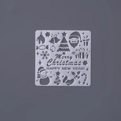 Miela vakarėlio staigmena dovanų dėžutė Kalėdų tapybos trafaretai Gimtadienio nėrinių liniuotės piešimo trafaretai, skirti „pasidaryk pats“ Scrapbooking dekoracijoms