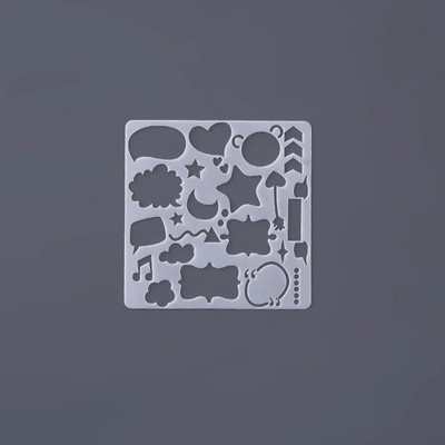 Miela vakarėlio staigmena dovanų dėžutė Kalėdų tapybos trafaretai Gimtadienio nėrinių liniuotės piešimo trafaretai, skirti „pasidaryk pats“ Scrapbooking dekoracijoms