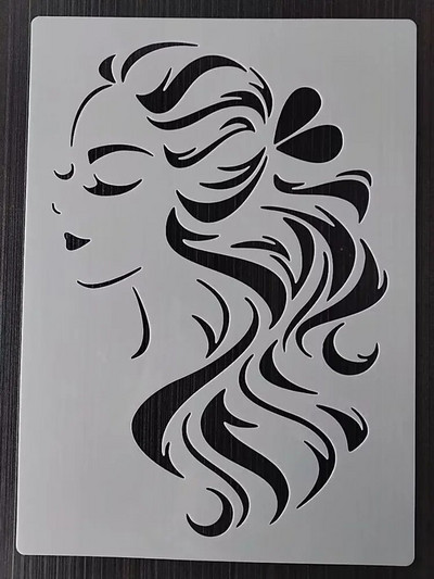 1 KOM 21*29 cm Lotus predložak DIY Šablone za slojeve Zidne slike Spomenar Bojanje Album za utiskivanje Predložak ukrasnih kartica