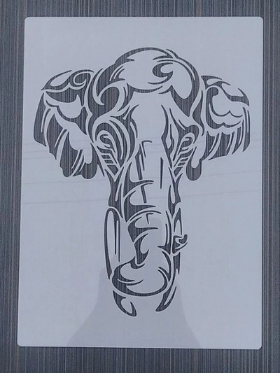 1 KOM 21*29 cm Lotus predložak DIY Šablone za slojeve Zidne slike Spomenar Bojanje Album za utiskivanje Predložak ukrasnih kartica