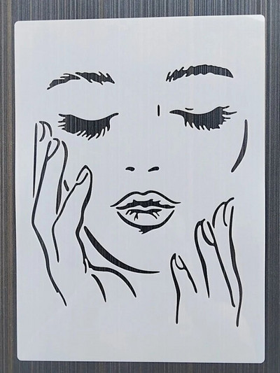 1 KOM 21*29 cm Lotus predložak DIY Šablone za slojeve Zidne slike Spomenar Bojanje Album za utiskivanje Predložak ukrasnih kartica