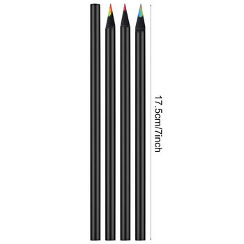 7 χρώματα Ομόκεντρη κλίση Πολύχρωμα μολύβι κραγιόνια χρωματιστά μολύβι Σετ Creative Kawaii Stationery Art Painting Painting Stand