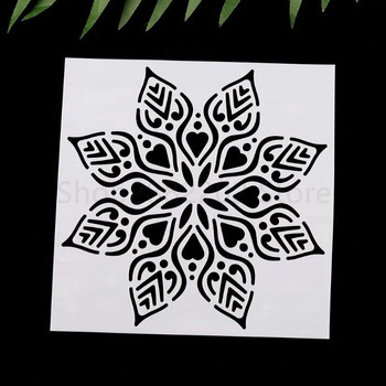 9/16 τμχ/σετ Πρότυπο σχεδίασης στένσιλ Mandala Στένσιλ χάρακα για πίνακα ζωγραφικής DIY Διακόσμηση άλμπουμ Διάφορα στυλ