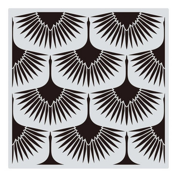1 бр. 30*30 см геометрична мандала Направи си сам наслояване на шаблони за стенни картини Лесикон за оцветяване на релефен албум Декоративен шаблон
