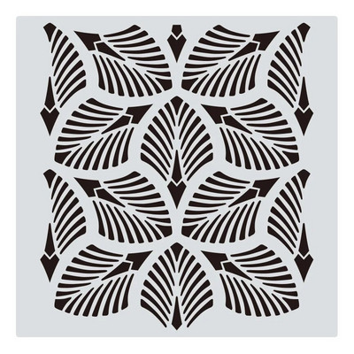 1Τμ 30*30cm Geometric Mandala DIY Layering Stencils Wall Painting Scrapbook Coloring ανάγλυφο διακοσμητικό πρότυπο άλμπουμ