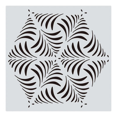 1Τμ 30*30cm Geometric Mandala DIY Layering Stencils Wall Painting Scrapbook Coloring ανάγλυφο διακοσμητικό πρότυπο άλμπουμ