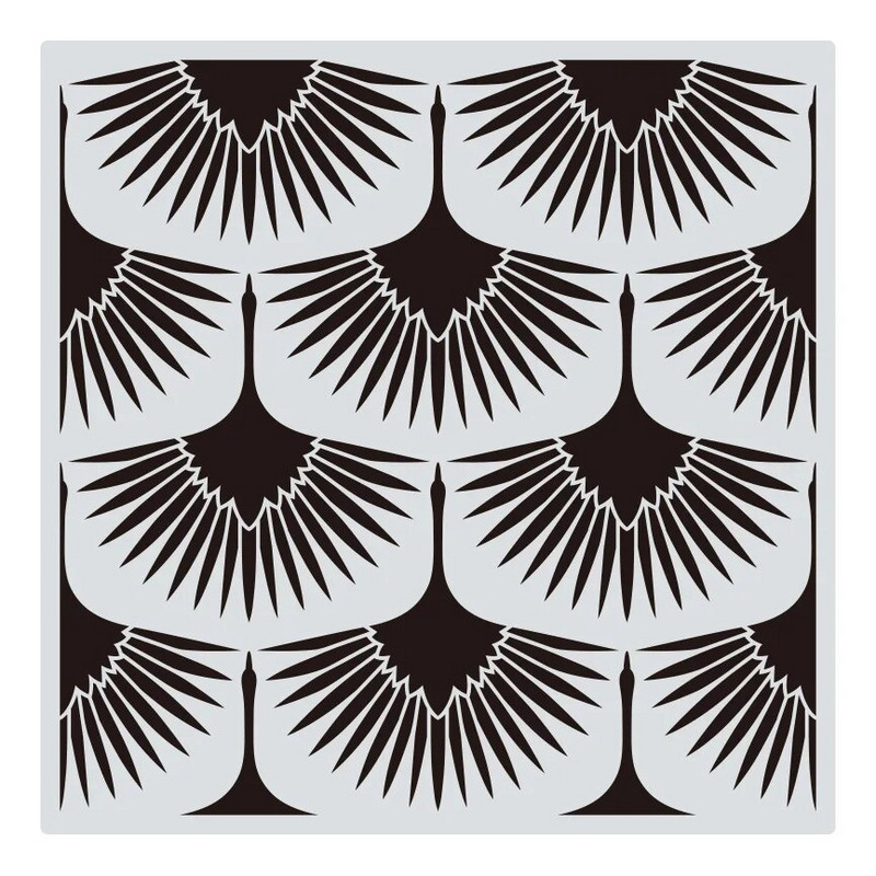 1Τμ 30*30cm Geometric Mandala DIY Layering Stencils Wall Painting Scrapbook Coloring ανάγλυφο διακοσμητικό πρότυπο άλμπουμ