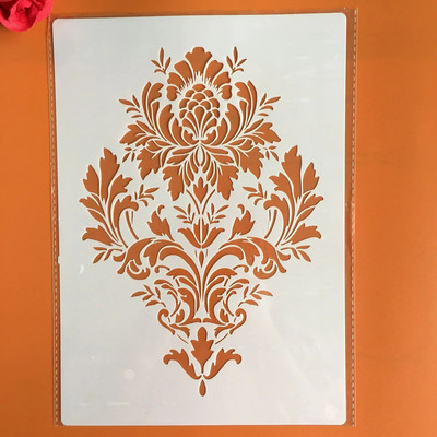 A4 29 *21cm Ρετρό μοτίβο DIY Στένσιλ Τοίχου Ζωγραφική Λεύκωμα χρωματισμού Ανάγλυφο άλμπουμ Διακοσμητικό χάρτινο πρότυπο κάρτας, τέχνες