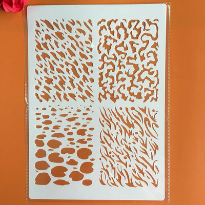 A4 29 *21cm Ρετρό μοτίβο DIY Στένσιλ Τοίχου Ζωγραφική Λεύκωμα χρωματισμού Ανάγλυφο άλμπουμ Διακοσμητικό χάρτινο πρότυπο κάρτας, τέχνες