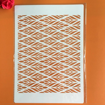A4 29 *21cm Ρετρό μοτίβο DIY Στένσιλ Τοίχου Ζωγραφική Λεύκωμα χρωματισμού Ανάγλυφο άλμπουμ Διακοσμητικό χάρτινο πρότυπο κάρτας, τέχνες