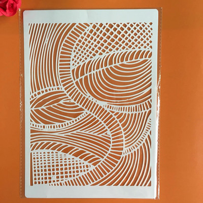 A4 29 *21cm Ρετρό μοτίβο DIY Στένσιλ Τοίχου Ζωγραφική Λεύκωμα χρωματισμού Ανάγλυφο άλμπουμ Διακοσμητικό χάρτινο πρότυπο κάρτας, τέχνες