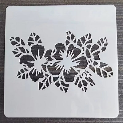 1BUC 13*13Cm Șablon cușcă de păsări Șabloane de straturi DIY Pictură pe perete Album de însemnări de colorat Album în relief Șablon de carte decorativă