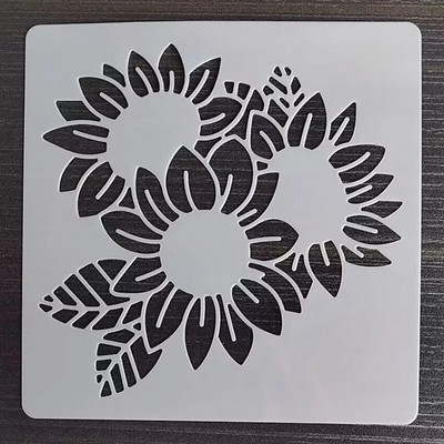 1BUC 13*13Cm Șablon cușcă de păsări Șabloane de straturi DIY Pictură pe perete Album de însemnări de colorat Album în relief Șablon de carte decorativă