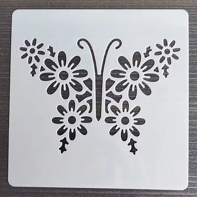 1 tk 13*13 cm hundimall DIY kihistusšabloonid seinamaaling väljalõigete albumi värvimine reljeefalbumi dekoratiivkaardi mall