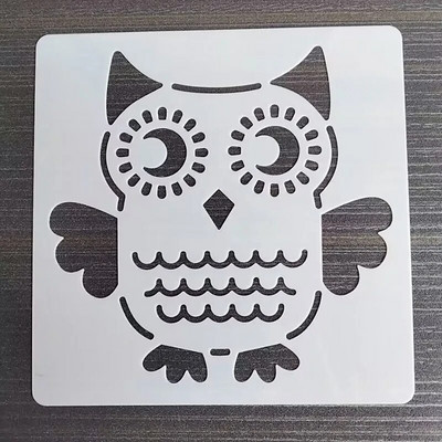 1 tk 13*13 cm hundimall DIY kihistusšabloonid seinamaaling väljalõigete albumi värvimine reljeefalbumi dekoratiivkaardi mall