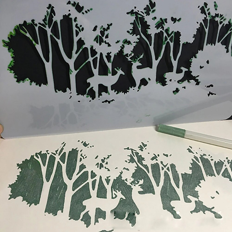 1 gab. Priecīgus Ziemassvētkus dobu gleznu trafareta veidne DIY Scrapbooking kartītes Papīrs Ziemassvētku ballīšu piederumi