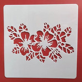 13* 13 cm-es virágsablon DIY Rétegező Sablonok Festmény Scrapbook Színező Dombornyomó Album Díszsablon