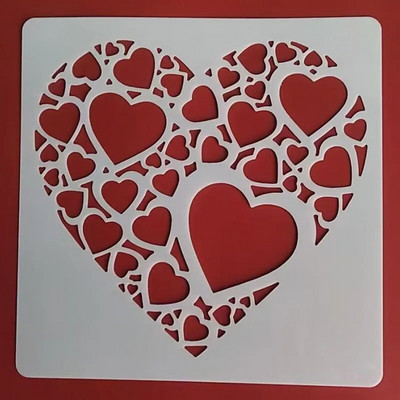 13* 13 cm-es virágsablon DIY Rétegező Sablonok Festmény Scrapbook Színező Dombornyomó Album Díszsablon