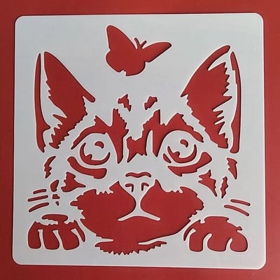 13* 13 cm-es virágsablon DIY Rétegező Sablonok Festmény Scrapbook Színező Dombornyomó Album Díszsablon