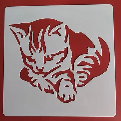 13* 13 cm-es virágsablon DIY Rétegező Sablonok Festmény Scrapbook Színező Dombornyomó Album Díszsablon